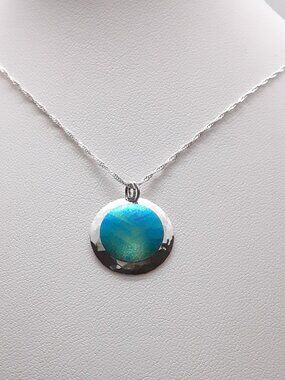 NEW Holly Yashi  Blue/Green Nobium Pendant